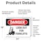 Signmission Look Out For Forklifts, 24 in W x Rectangle, Vinyl Decal OS-2PACK-DS-D-1824-L-1440 - alternate 2